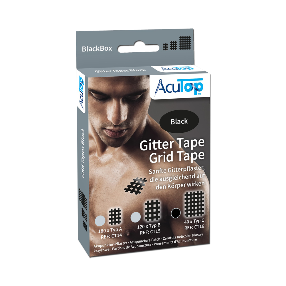 Acutop - Gittertape/Crosstape - Zwart - Type C | Intertaping.nl