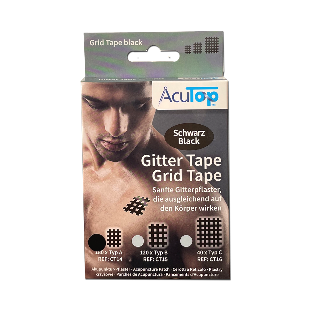 Acutop - Gittertape/Crosstape - Zwart - Type A | Intertaping.nl