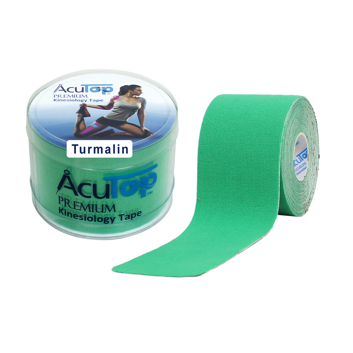 Acutop Premium Kinesiotape Tourmaline - Groen - 5cm x 5m - Intertaping.nl