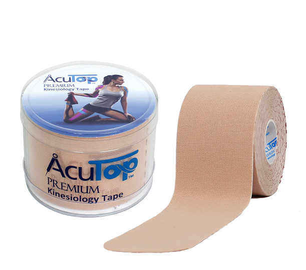 Acutop - Premium Kinesiologie Tape - Beige - 5cm x 5m - Intertaping.nl