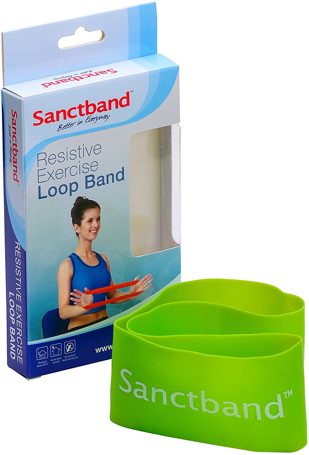 Sanctband - Weerstandband Medium - Groen - 66cm - Intertaping.nl