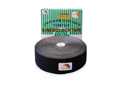 Temtex Kinesiologie tape - XXL - Zwart - 5cmx32m - Intertaping.nl