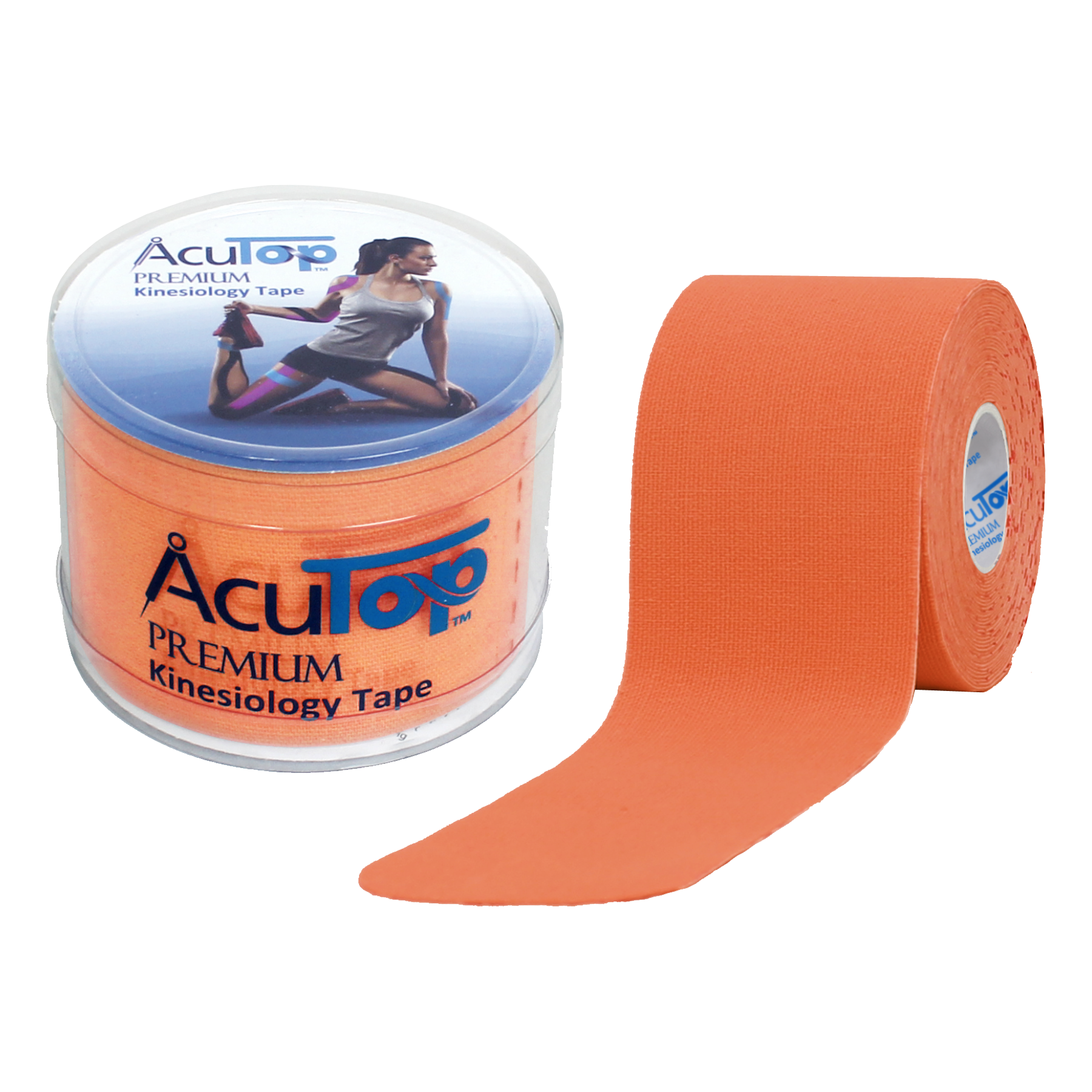 Acutop - Premium Kinesiologie Tape - Oranje - 5cm x 5m - Intertaping.nl