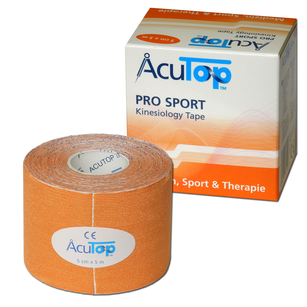 AcuTop Pro Sport - De beste sporttape - Oranje - 5cm x 5m - Intertaping.nl