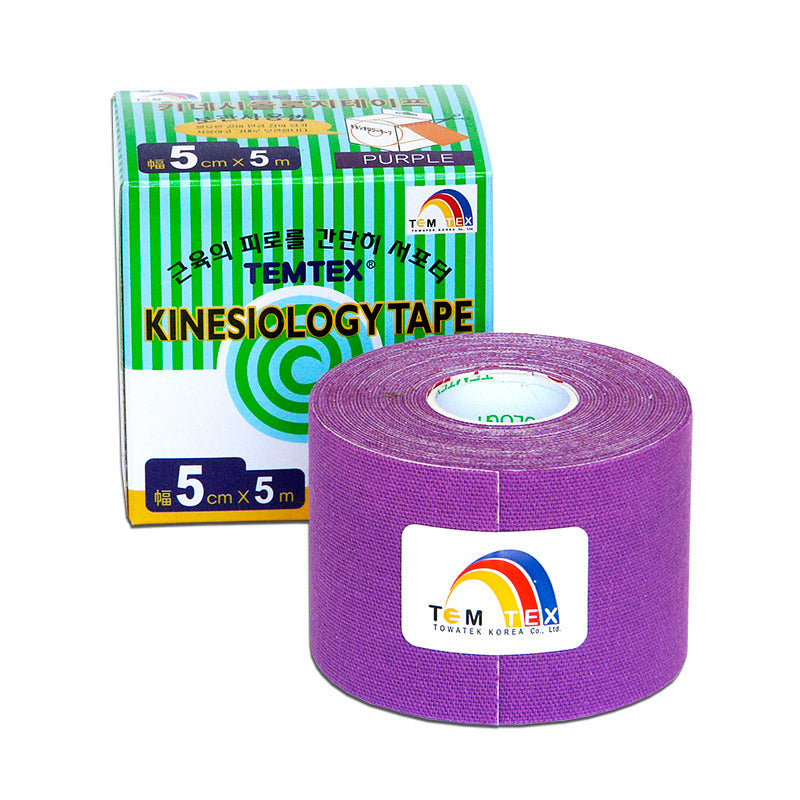 Temtex - Kinesiologie tape - Paars - 5cmx5m - voor Oedeemtherapie - Intertaping.nl