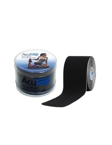 Acutop - Premium Kinesiologie Tape - Zwart - 5cm x 5m - Intertaping.nl